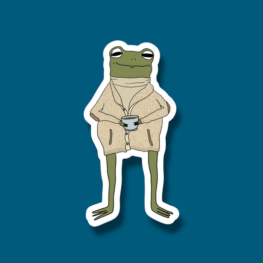 Karen Coffee Frog Sticker