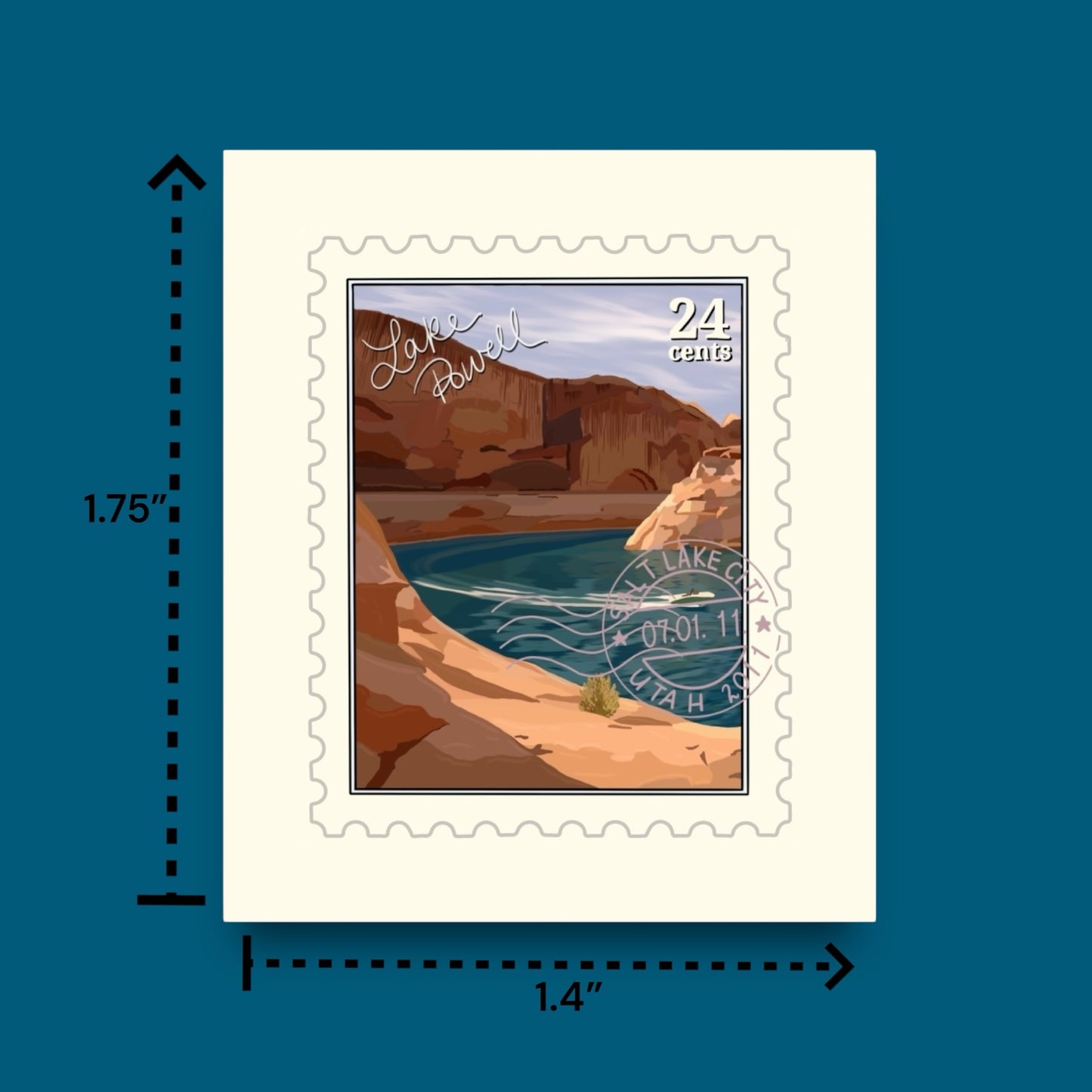 Lake Powell Stamp Sticker