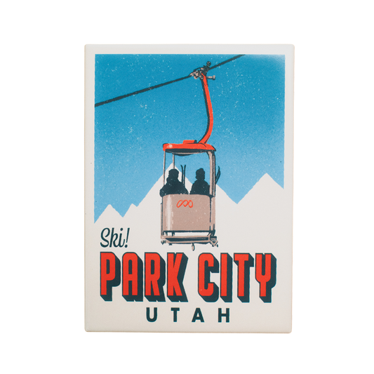 Park City Retro Fridge Magnet (Pack of 12)
