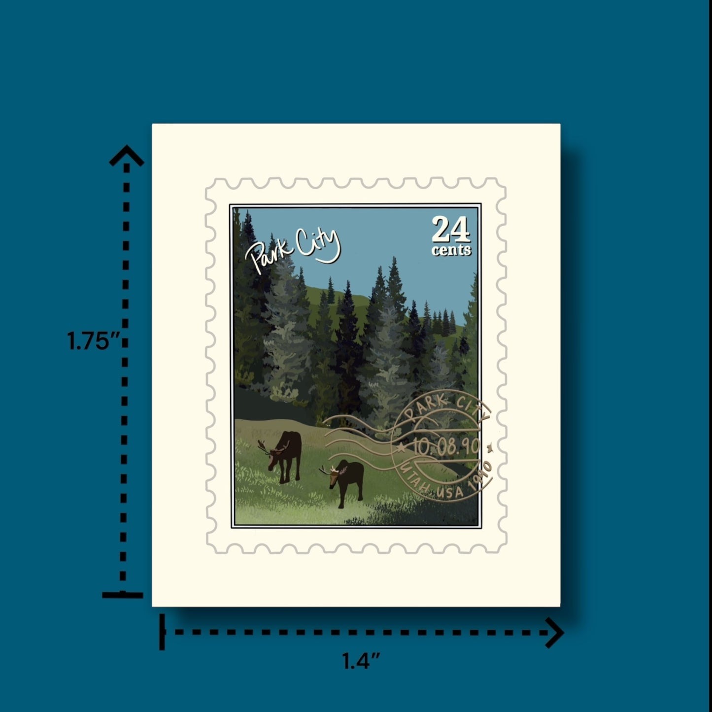 Park City Utah Summer Stamp Sticker