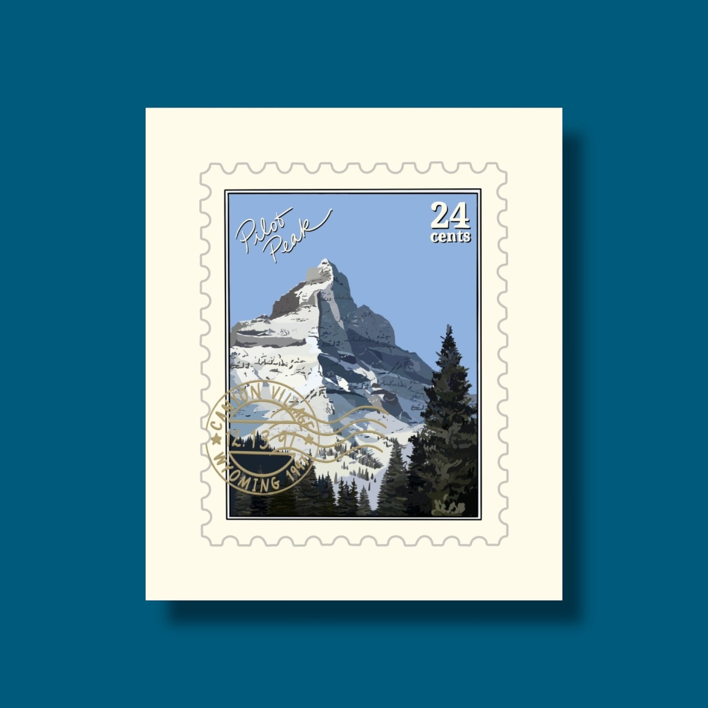 Pilot Peak Stamp Sticker