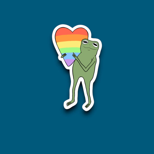 Pride Frog Sticker (Pack of 12)