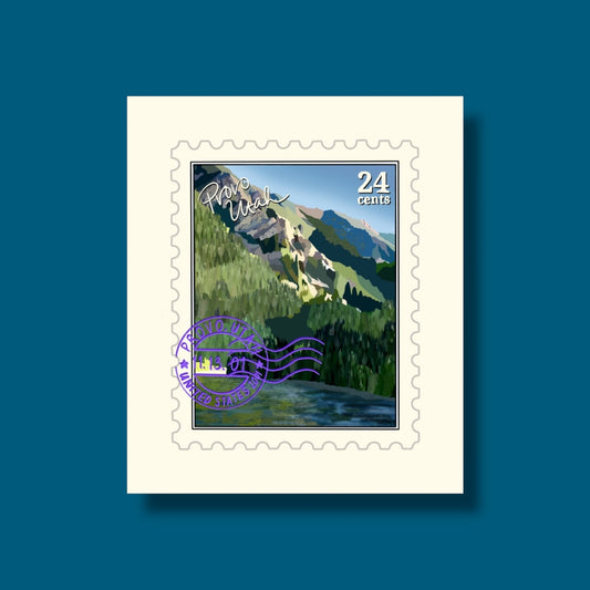 Provo River Utah Stamp Sticker