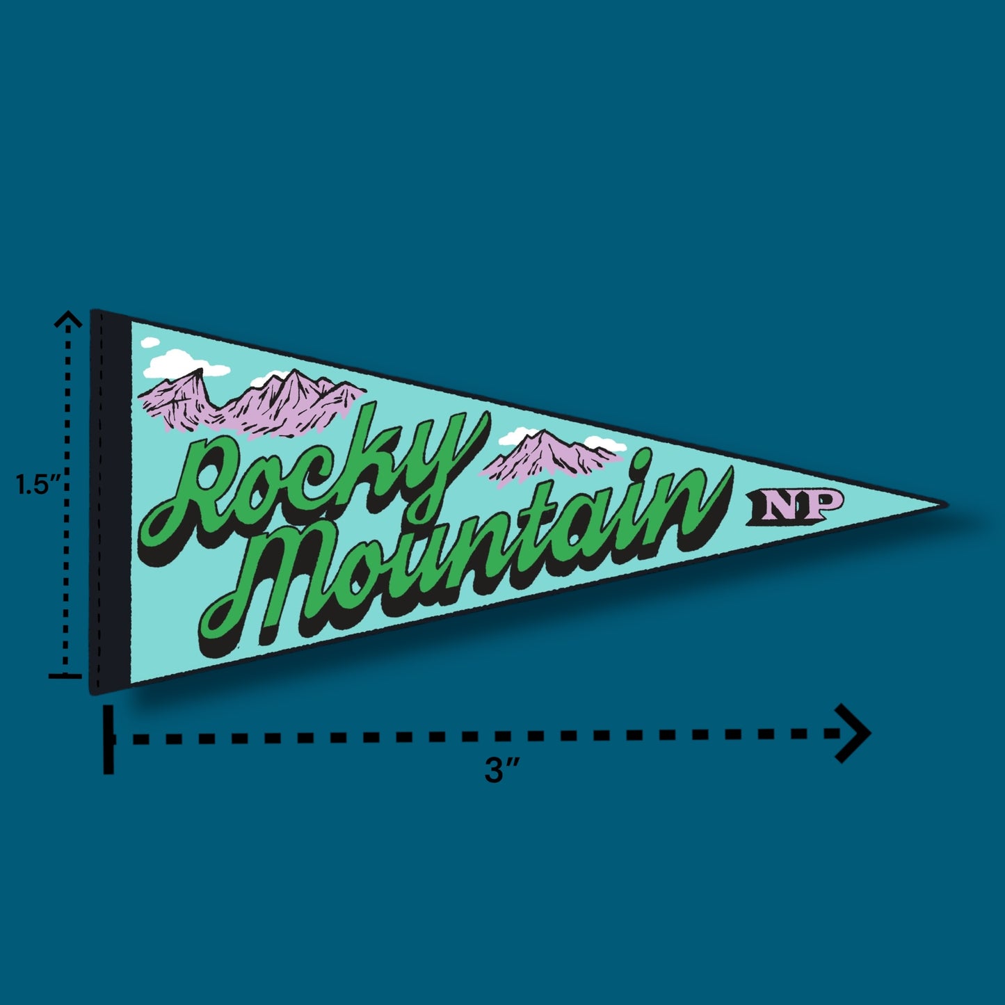 Rocky Mountain Pennant Sticker