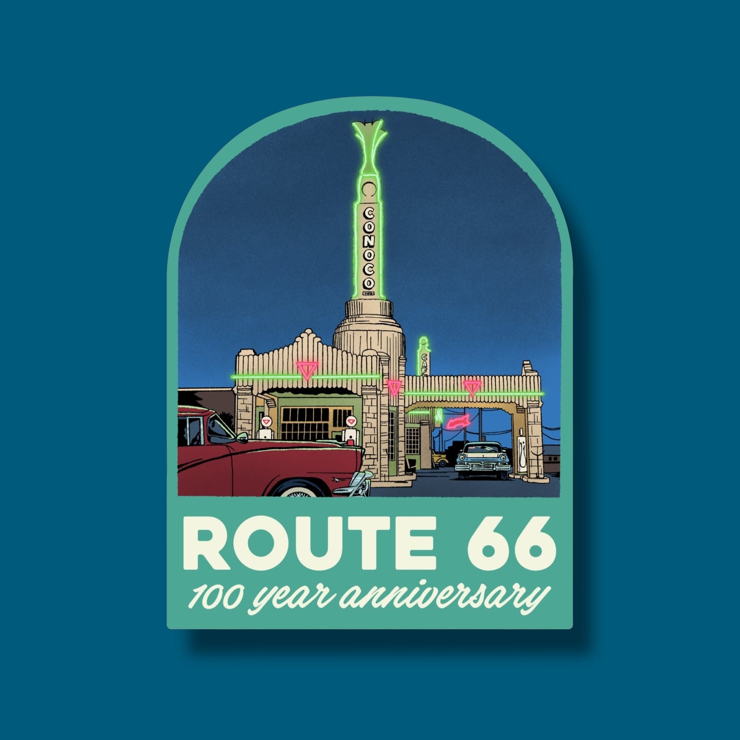 Route 66 Arch Sticker