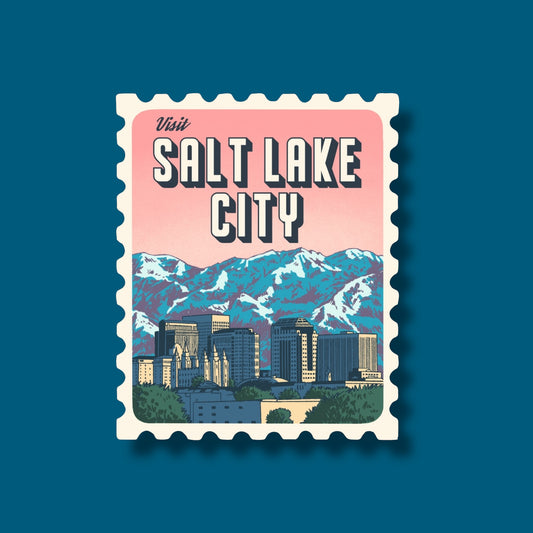 Salt Lake Retro Stamp Sticker (Copy)