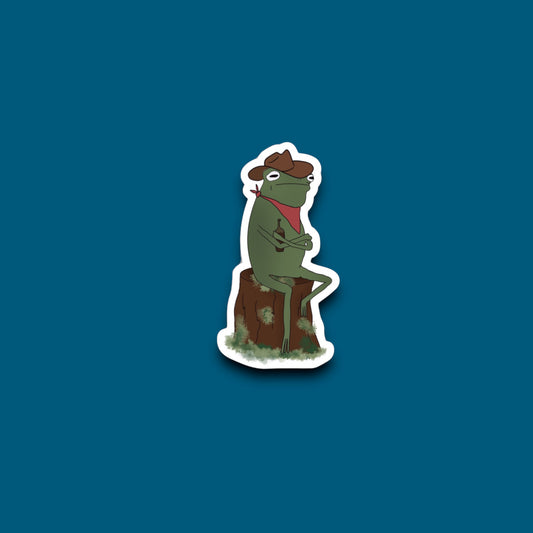 Frog Sippin’ A Cold One Sticker (Pack of 12)