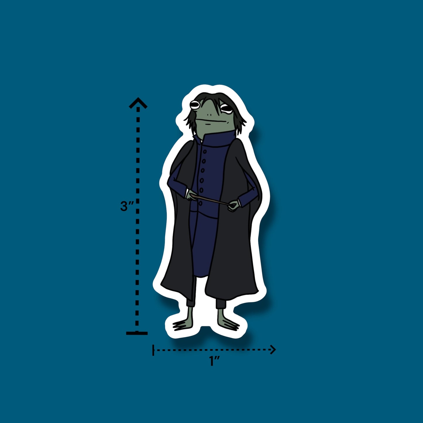 Professor Snape Frog Sticker