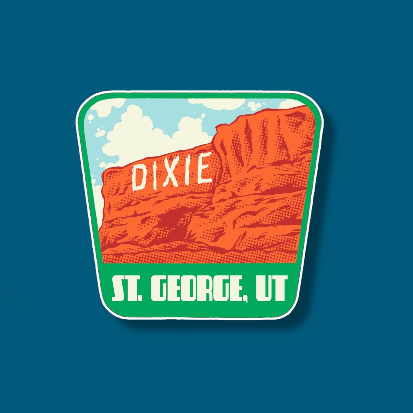 Dixie Rock, St George Utah Sticker