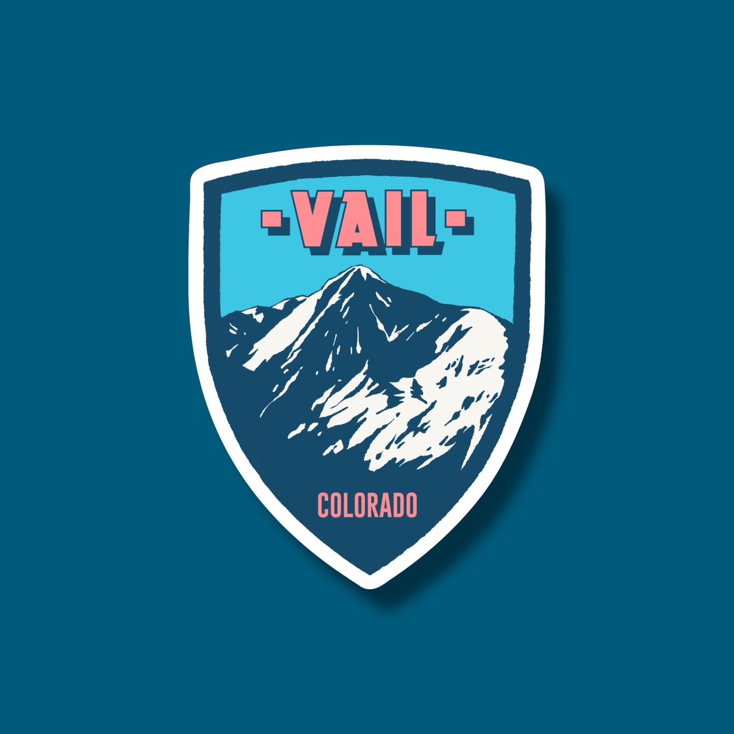 Vail Colorado Blue Shield Sticker