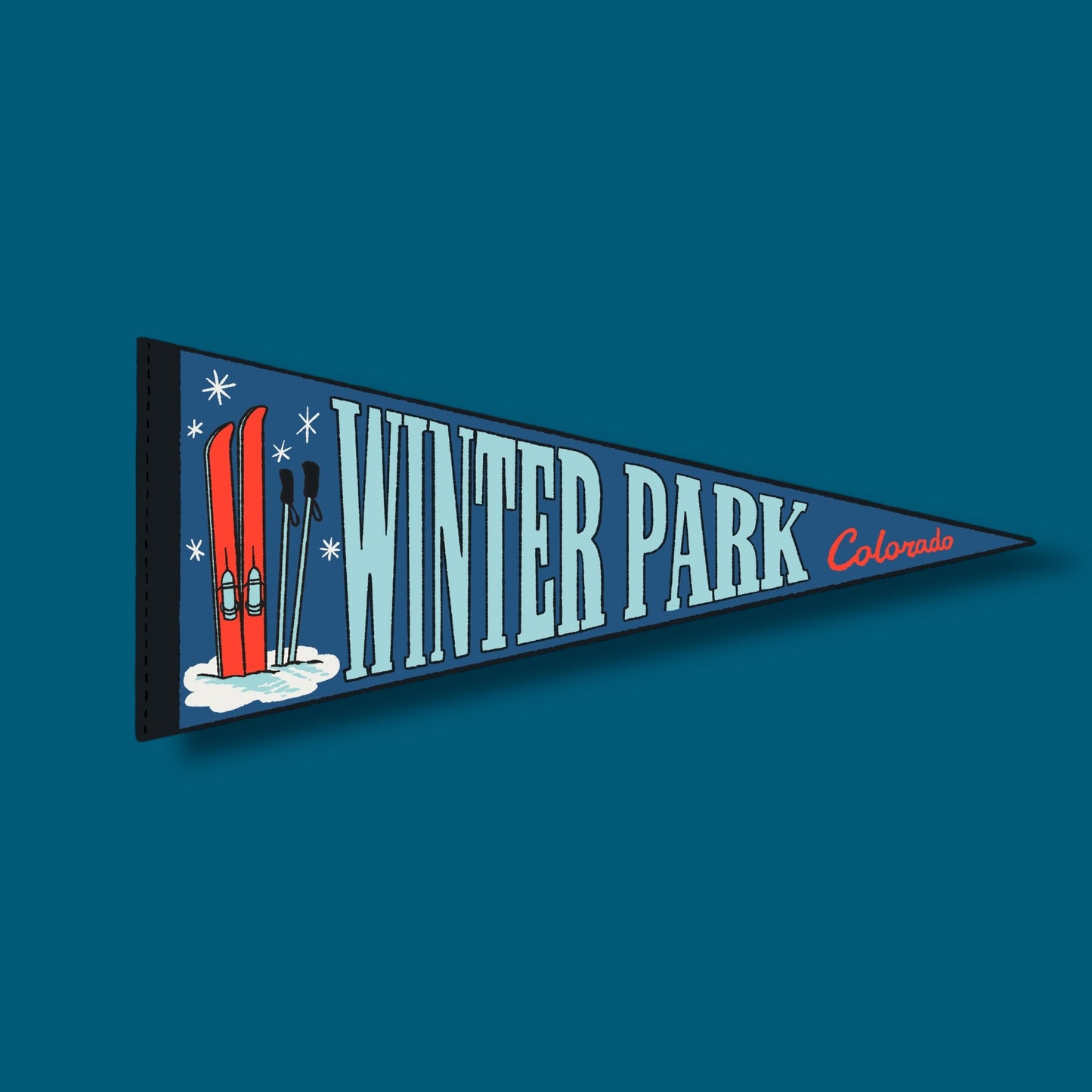 Winter Park CO Pennant Sticker