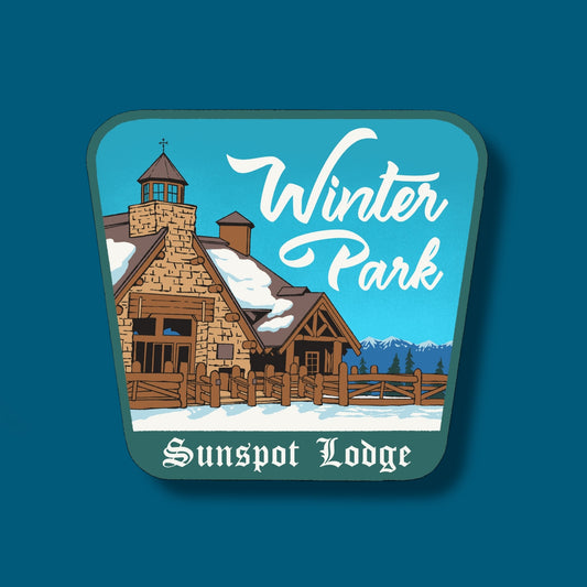 Winter Park Sunspot Lodge Colorado Sticker