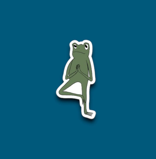 Tree Pose Frog Sticker (Pack of 12)
